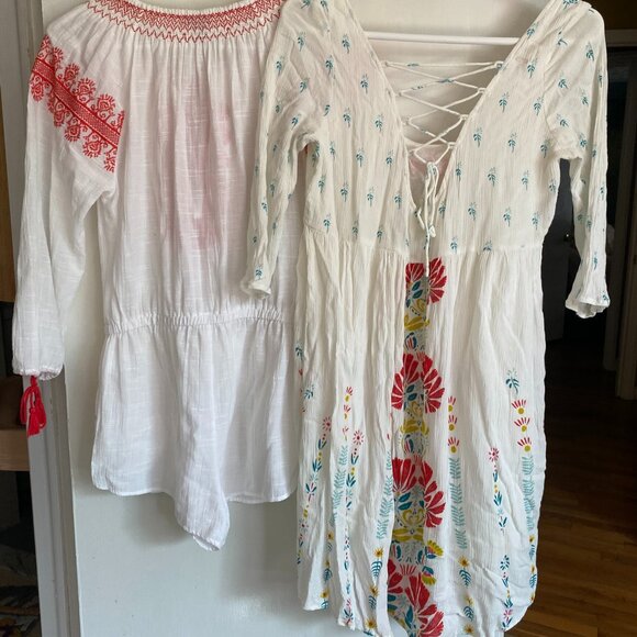 2 J. Crew & O'Neill Boho Embroidered Dress & Top Bundle - Size XS - Picture 2 of 2